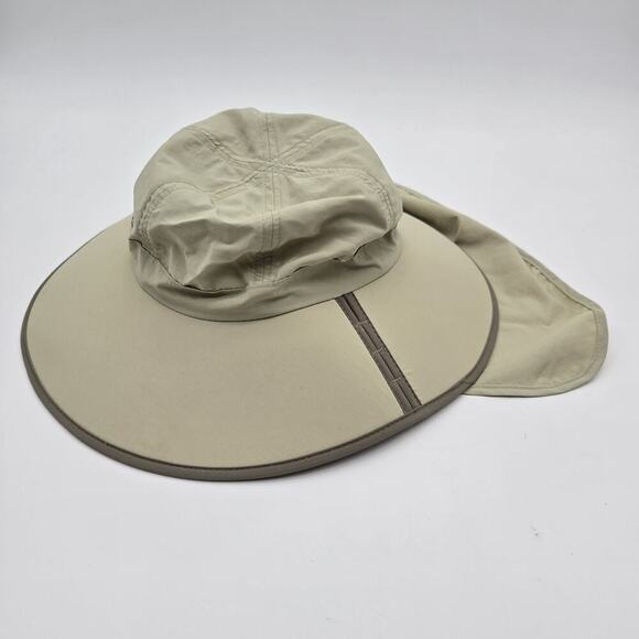 Juniper Hat Womens Medium Large Hiking Sun Beach Safari Fish Wide Brim Neck Flap - Picture 3 of 12
